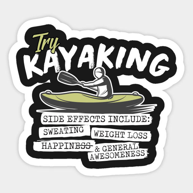 Try Kayaking Sticker by thingsandthings